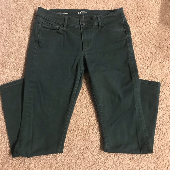 loft green jeans